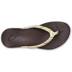 Olukai Ho'opio Women's Beach Sandals - Clay \ Stripe - BeachToBlvd