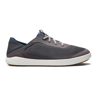 Olukai Moku Pae Men's Boat Shoes - Pavement / Vintage Blue - BeachToBlvd