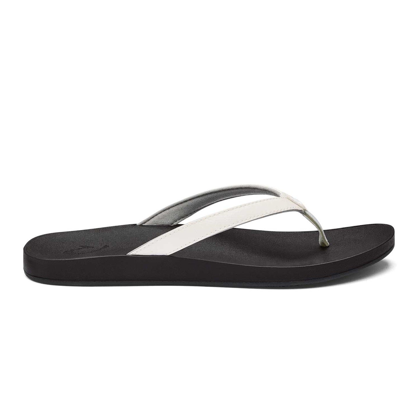 Olukai Puawe Women's Recovery Sandals - White / Black