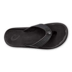 Olukai Ulele Men’s Beach Sandals - Black - BeachToBlvd