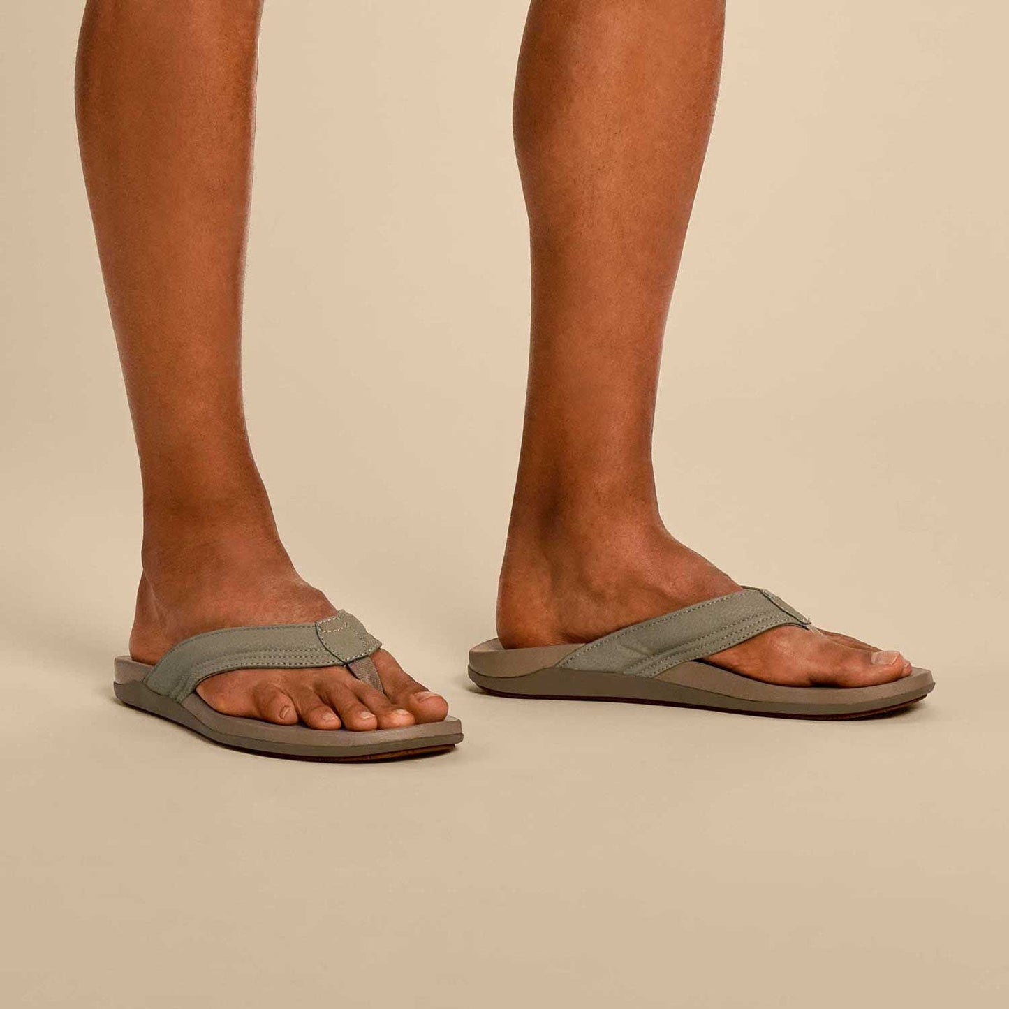 Olukai Maha Men’s Beach Sandals - Clay