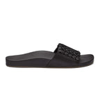 Olukai Kamola Women's Woven Slide Sandals - Black or Tan - BeachToBlvd