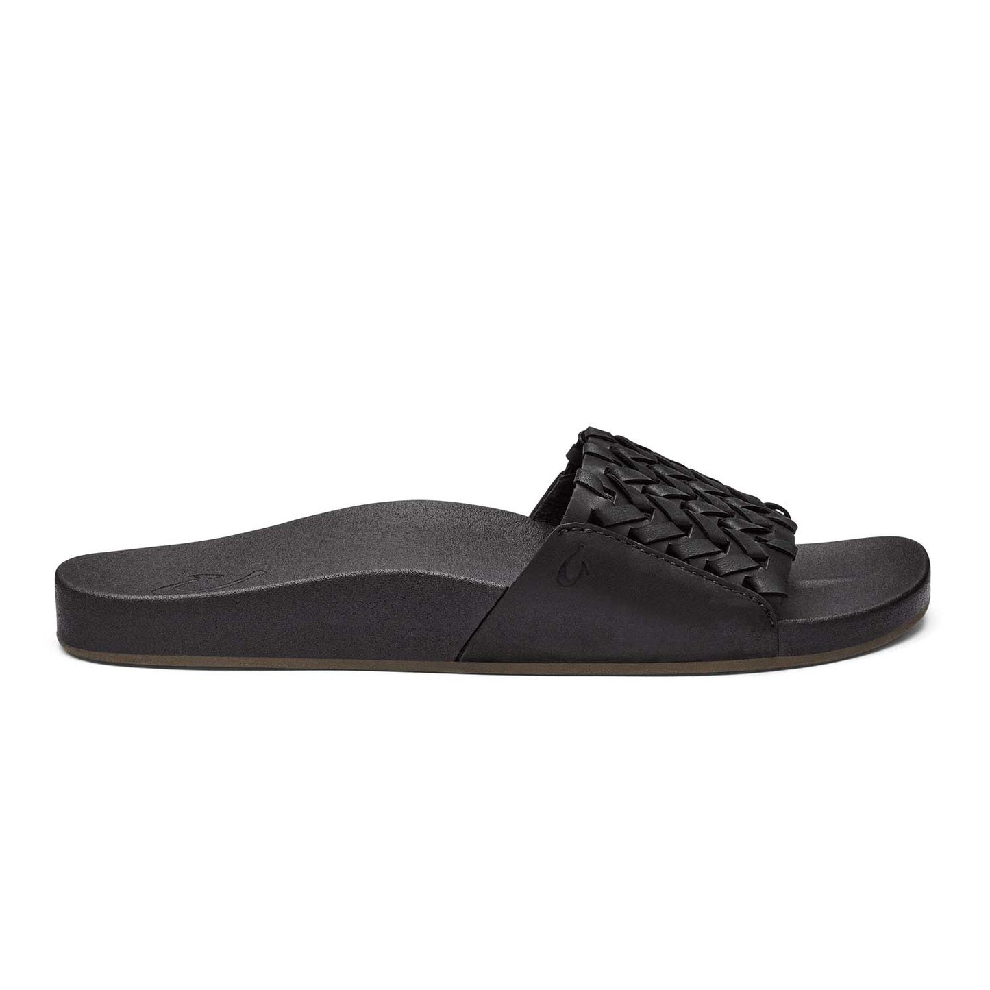 Olukai Kamola Women's Woven Slide Sandals - Black or Tan