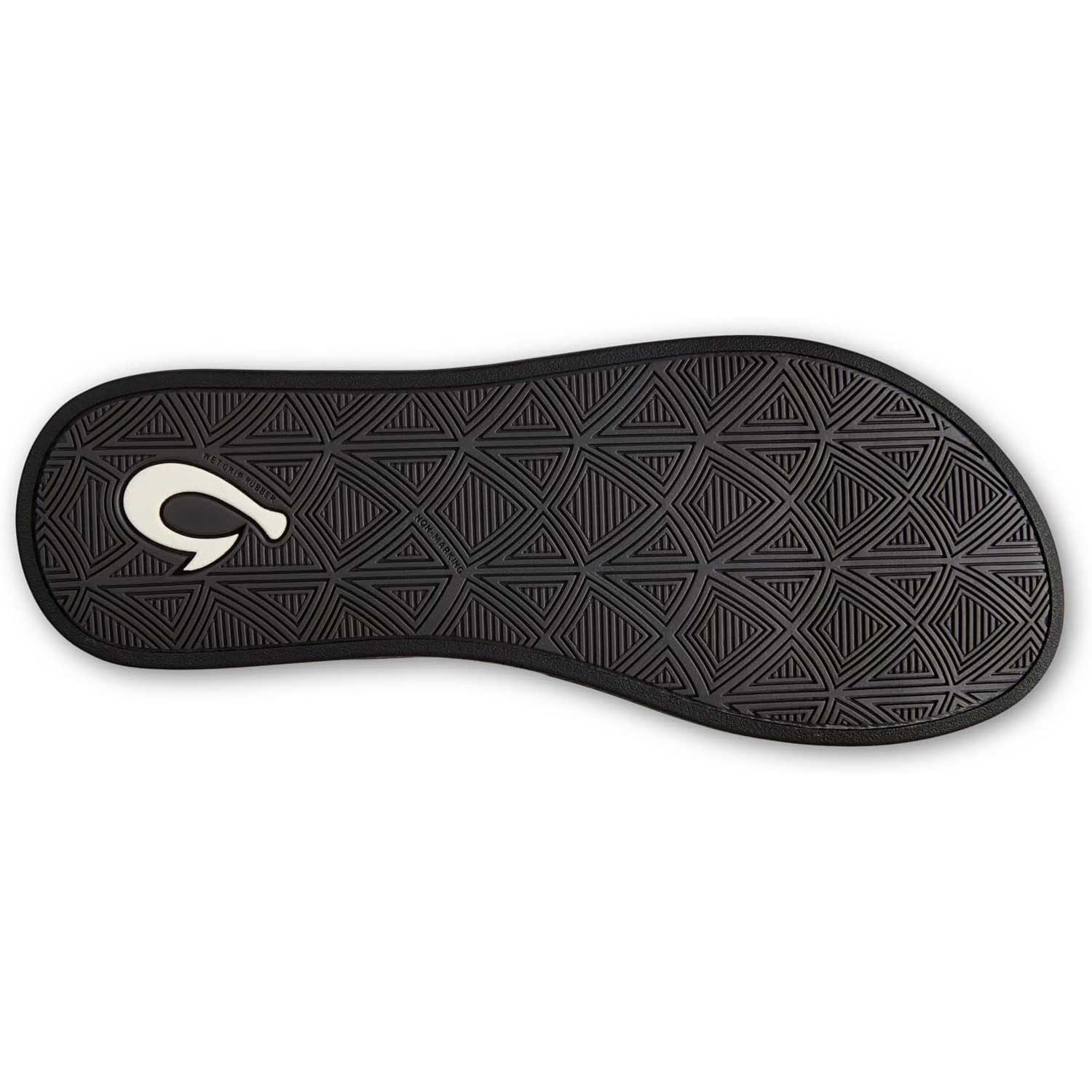 Olukai Puawe Women's Recovery Sandals - Sea Glass \ Black - BeachToBlvd