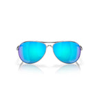 Oakley Feedback Sunglasses Chrome Frame w\ Prizm Sapphire Polarized Lenses - BeachToBlvd