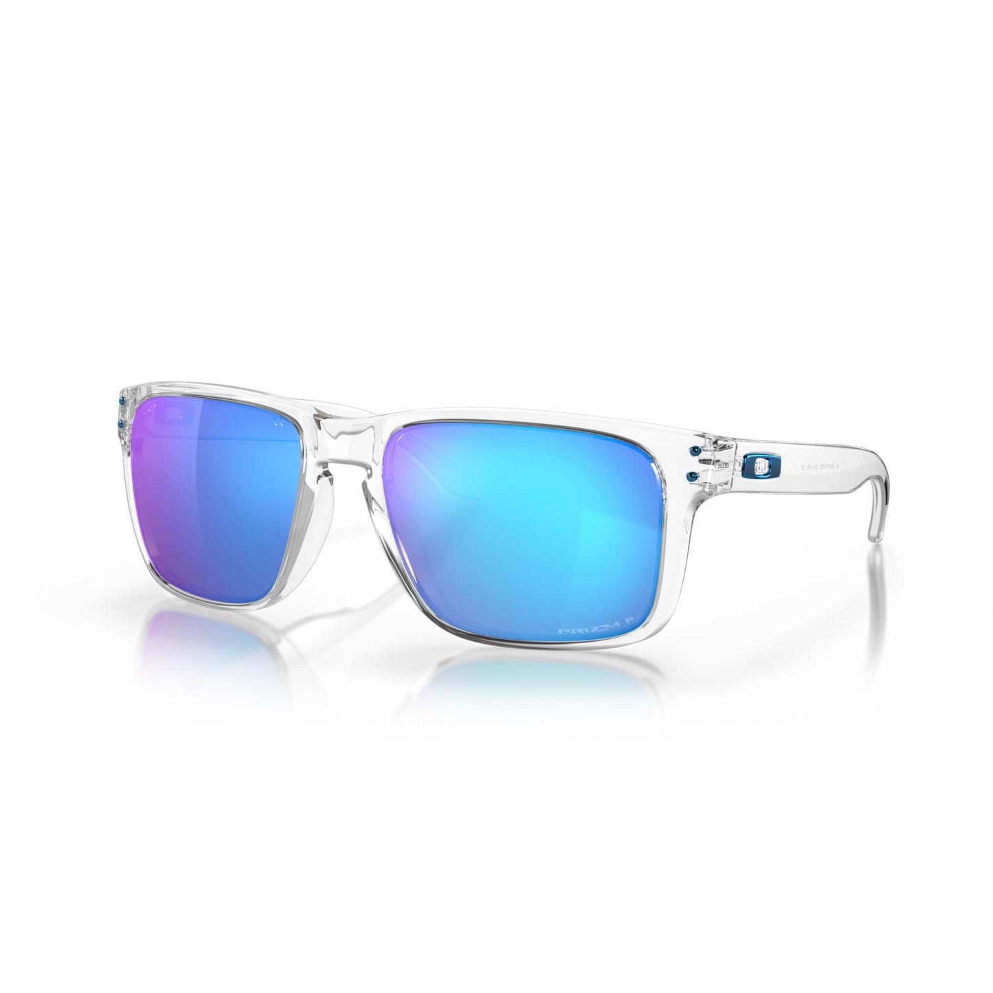 Oakley Holbrook Xl Sunglasses - Polished Clear Frame W/ Prizm Sapphire Polarized Lenses