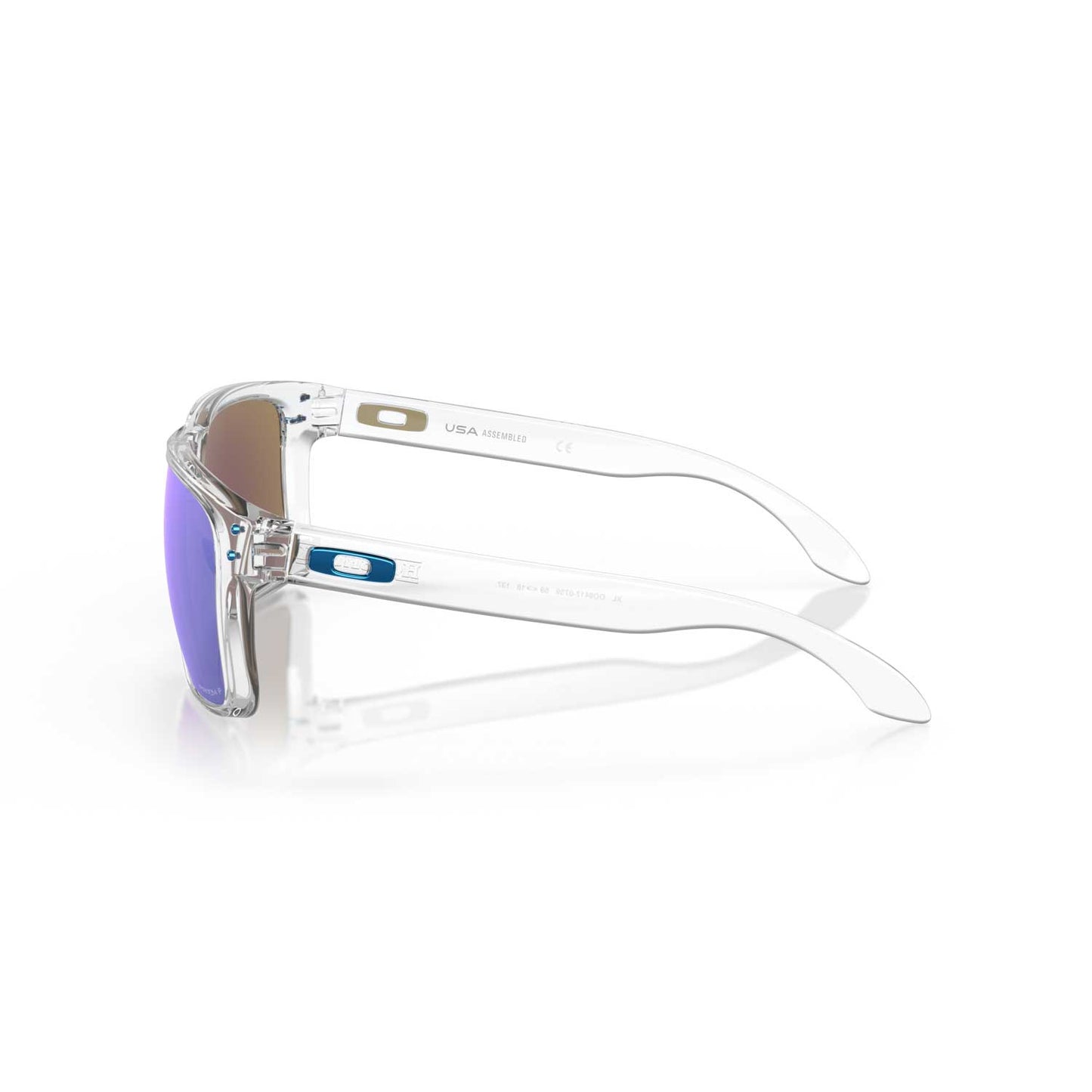Oakley Holbrook Xl Sunglasses - Polished Clear Frame W/ Prizm Sapphire Polarized Lenses