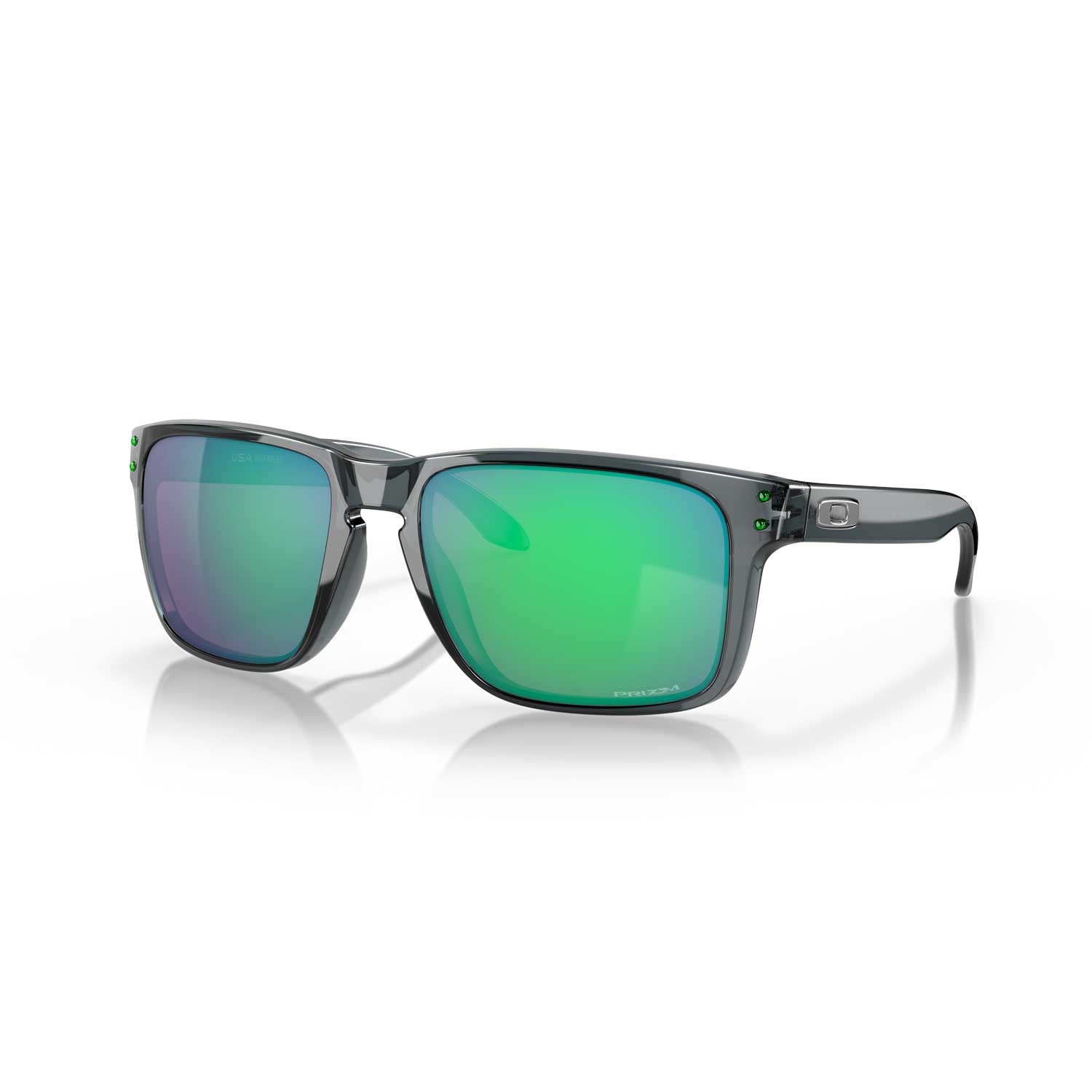 Oakley Holbrook Prizm Sunglasses - Crystal Black Frame - Jade Lens 0OO9417 - BeachToBlvd