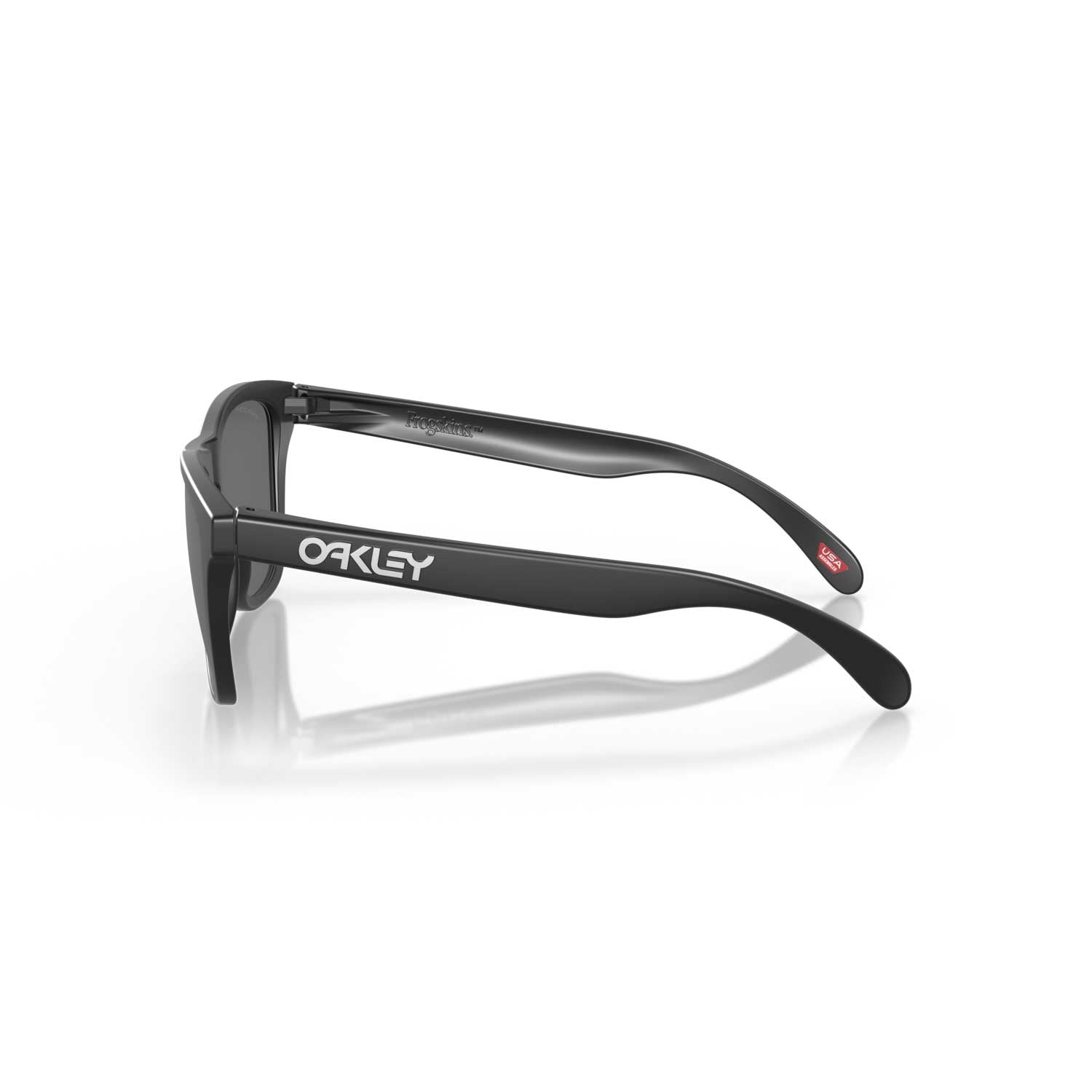 Oakley Frogskins Sunglasses - Matte Black Frame - Prism Black Polarized Lenses - BeachToBlvd