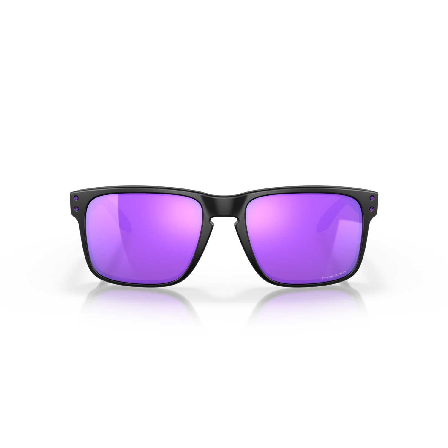 Oakley Holbrook Sunglasses - Matte Black Frame w\ Prizm Violet Lens - BeachToBlvd