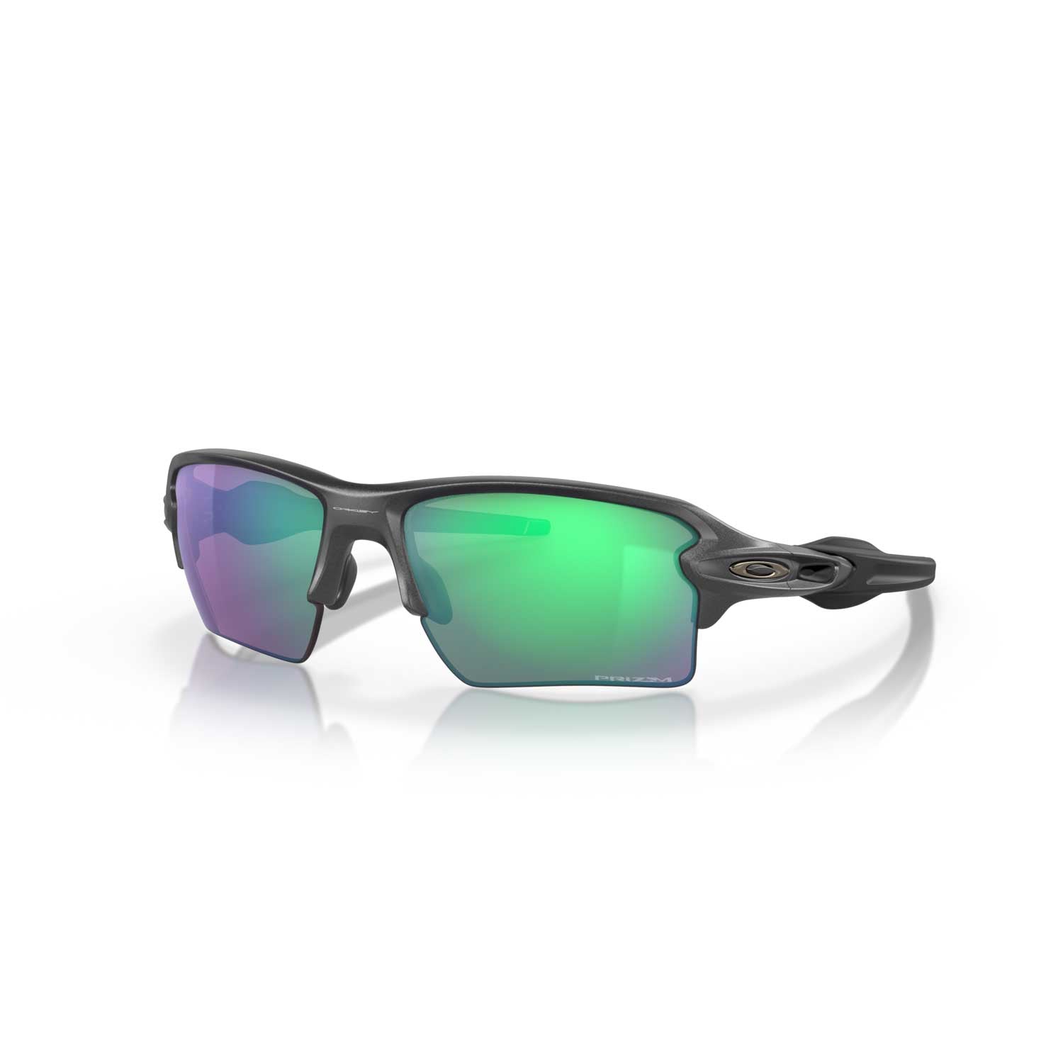 Oakley Flak 2.0 XL Sunglasses - Steel Frame - Prizm Road Jade Lens - BeachToBlvd
