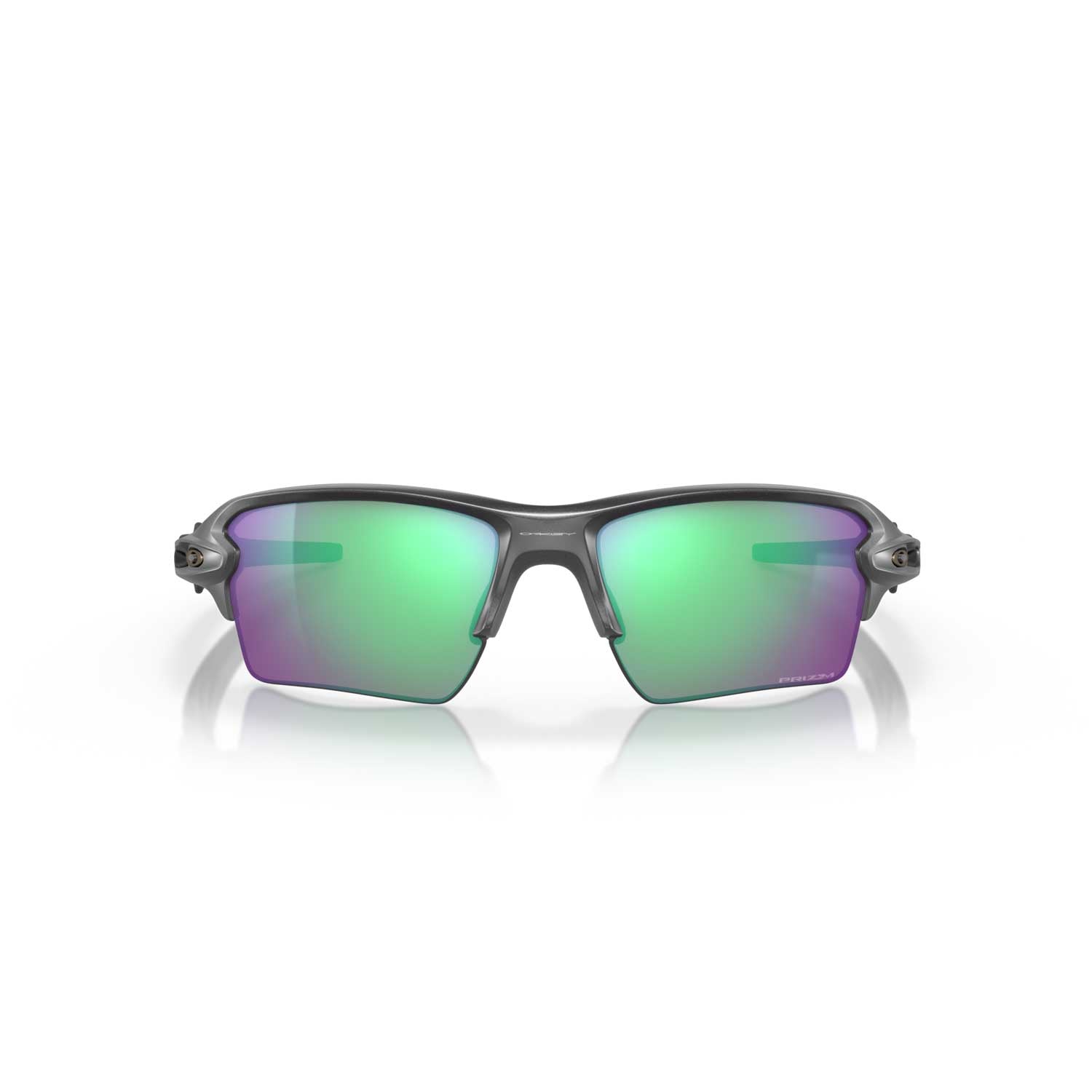 Oakley Flak 2.0 XL Sunglasses - Steel Frame - Prizm Road Jade Lens - BeachToBlvd