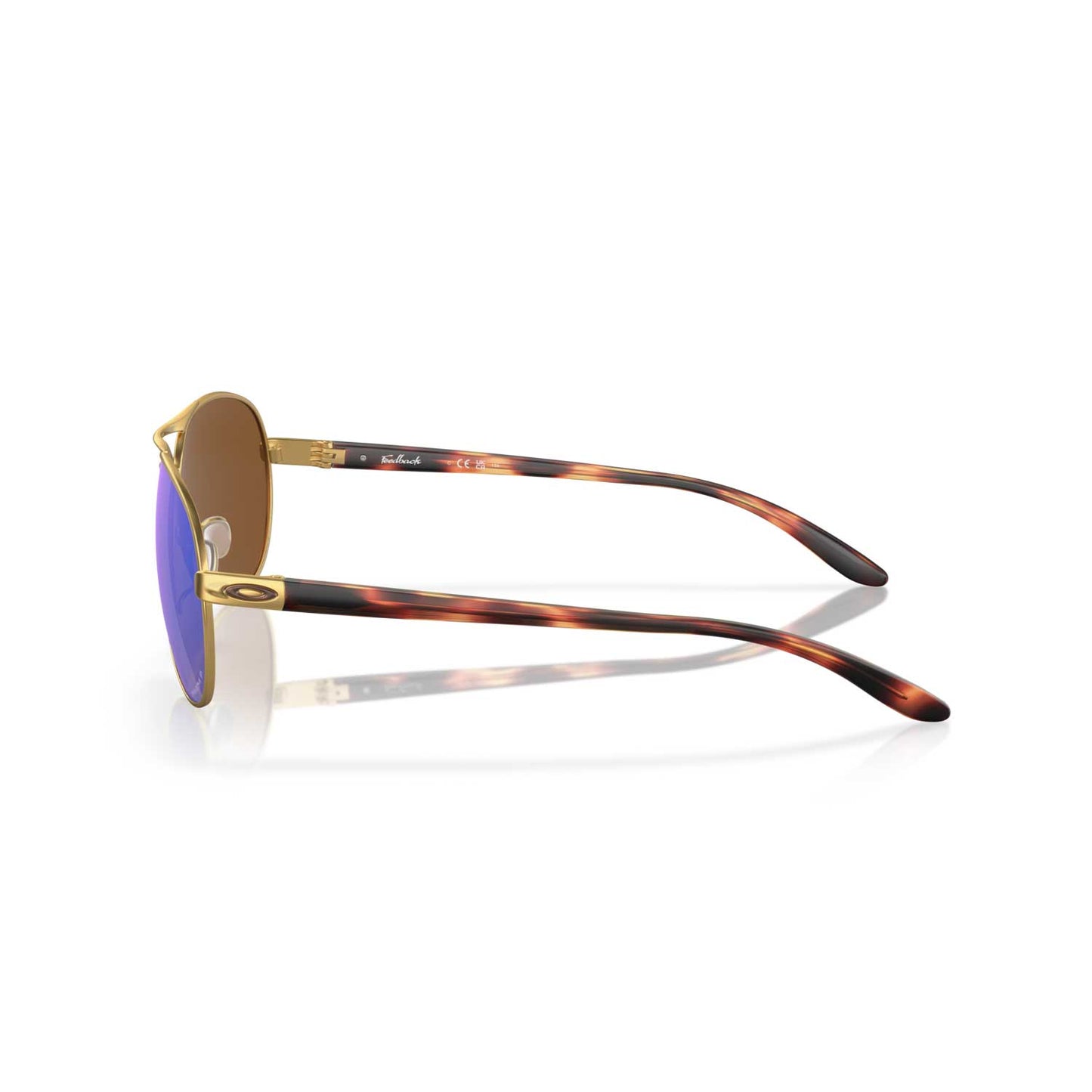 Oakley Feedback Sunglasses Prizm Violet Polarized Lenses, Satin Gold Frame