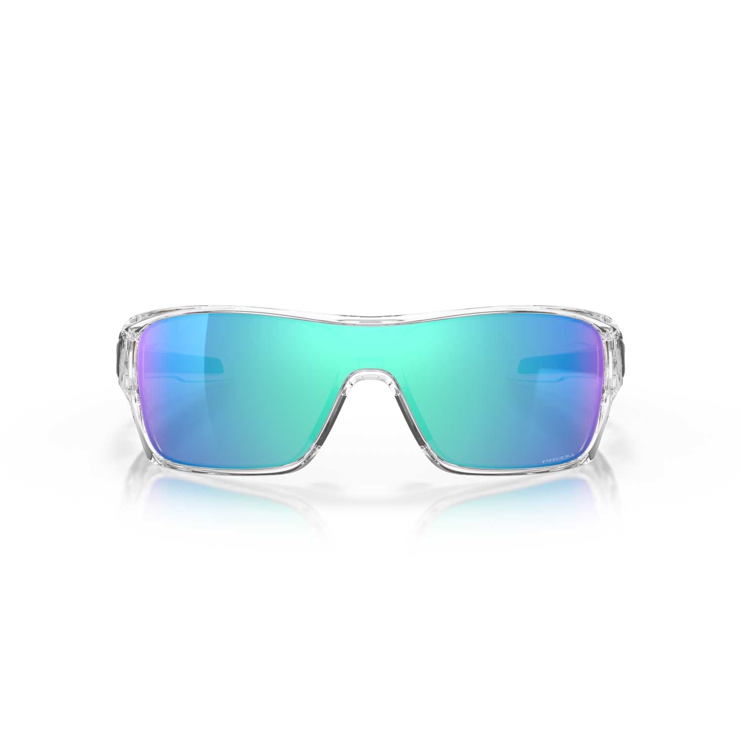 Oakley Turbine Rotor Sunglasses - Clear Frame - Prizm Sapphire Lens - BeachToBlvd
