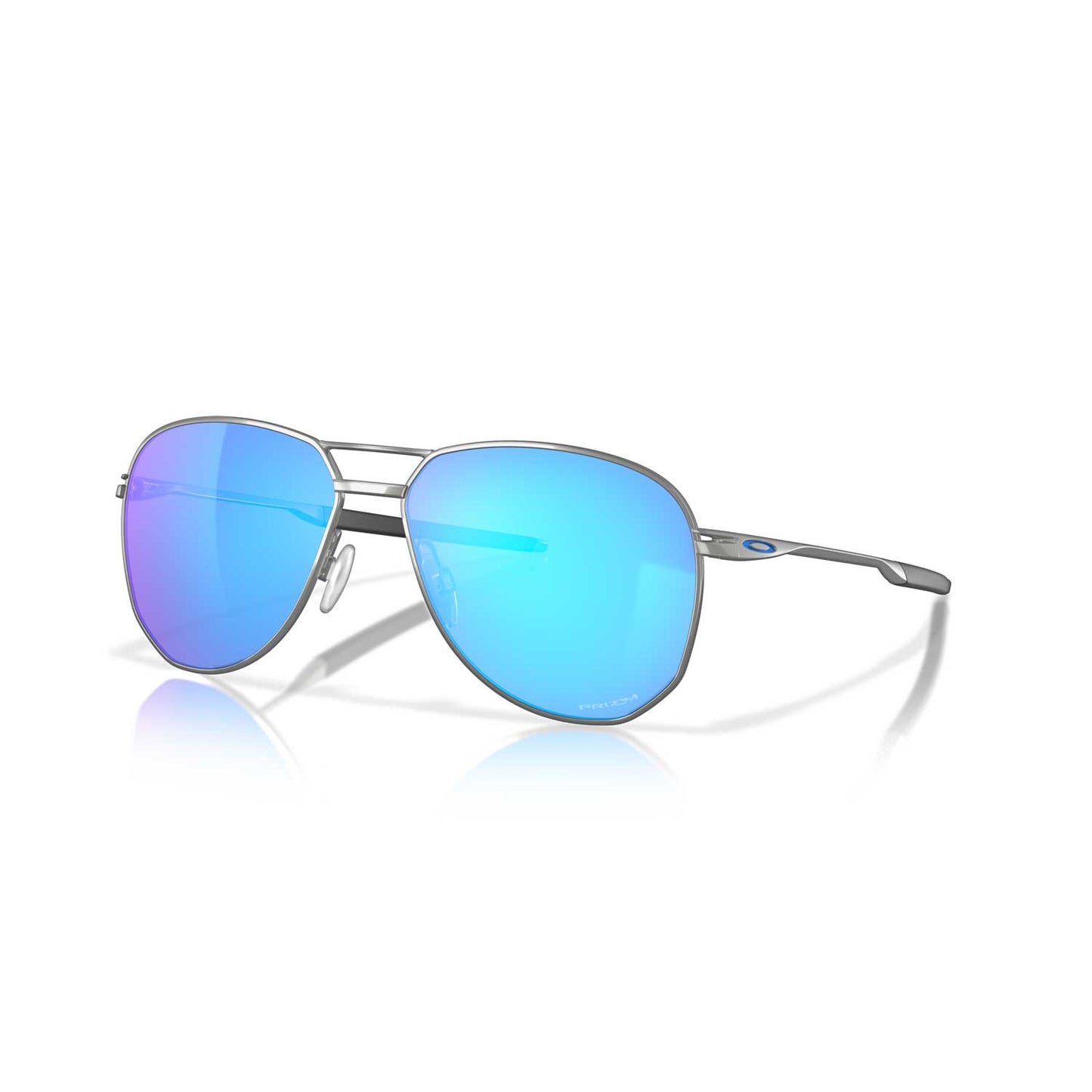 Oakley Contrail Sunglasses - Satin Chrome Frame W/Prizm Sapphire Lens