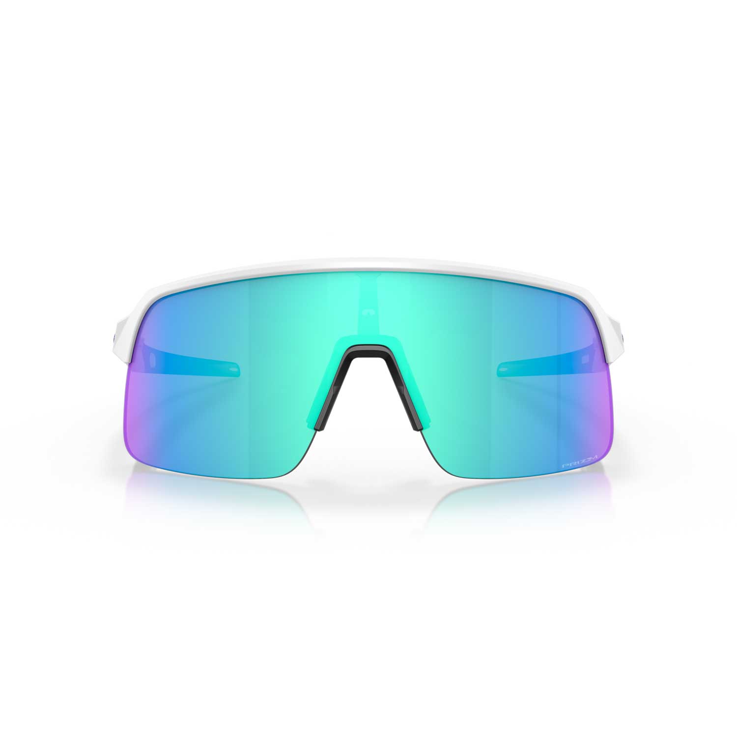 Oakley Sutro Lite Sunglasses - Matte White Frame with Prizm Sapphire Lenses - BeachToBlvd