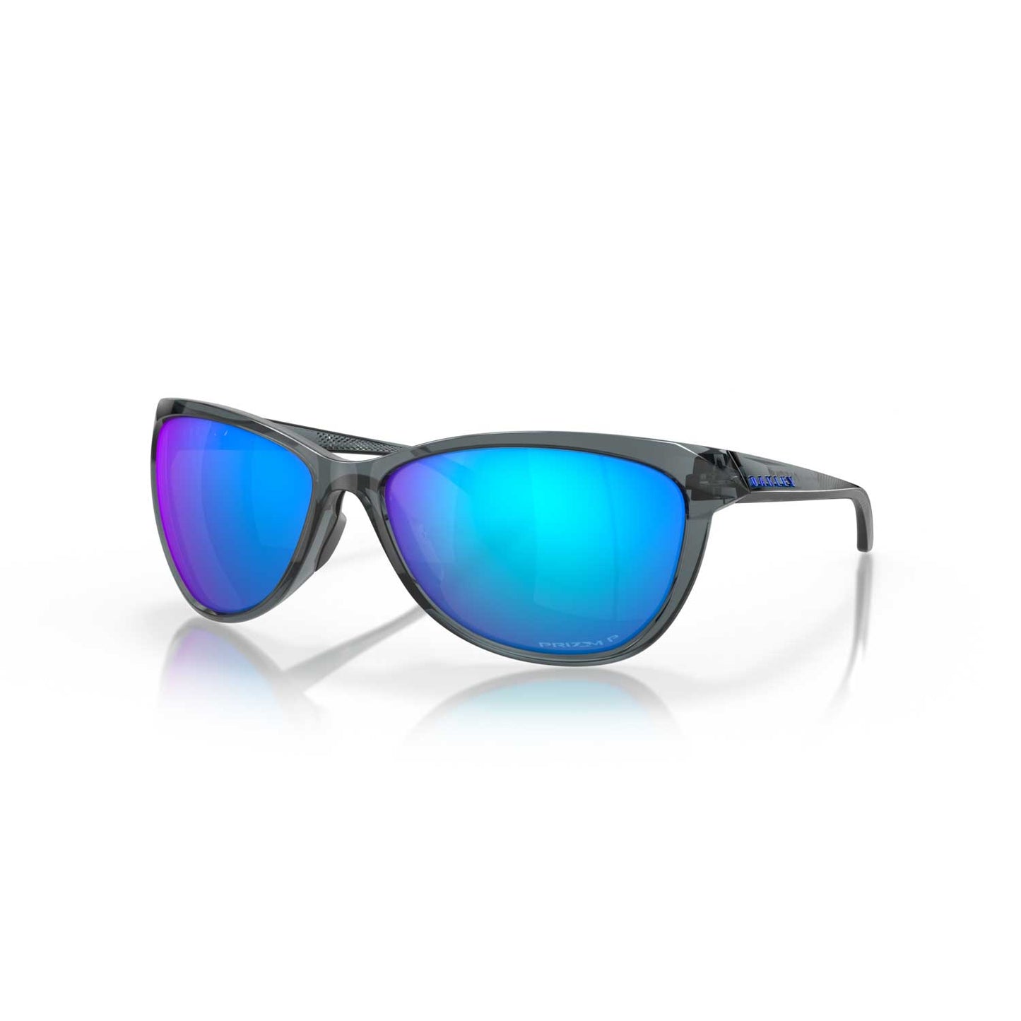 Oakley Pasque Sunglasses - Crystal Black Frame - Prizm Sapphire Polarized Lenses