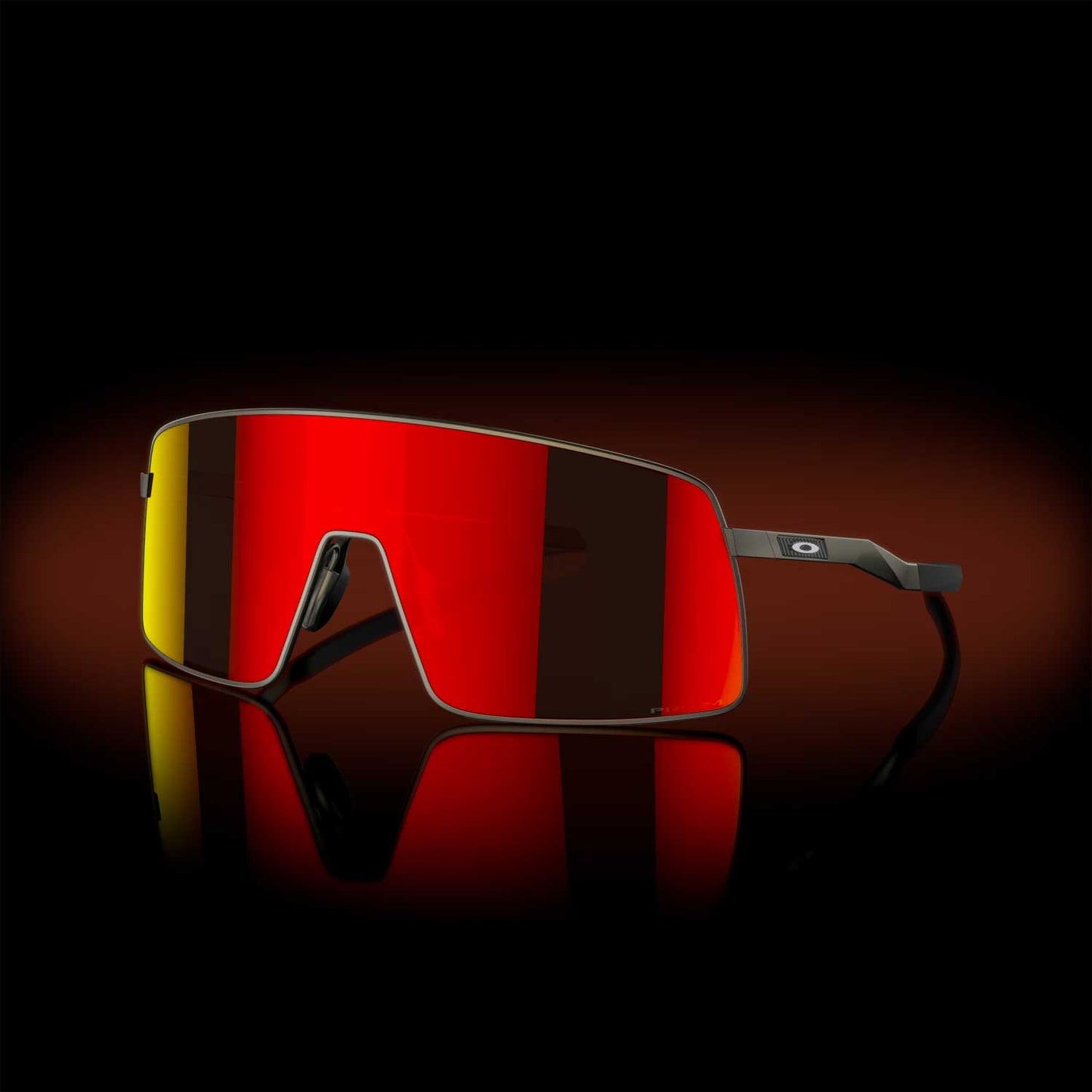 Oakley Sutro Ti Sunglasses - Satin Carbon Frame with Prizm Ruby Lenses