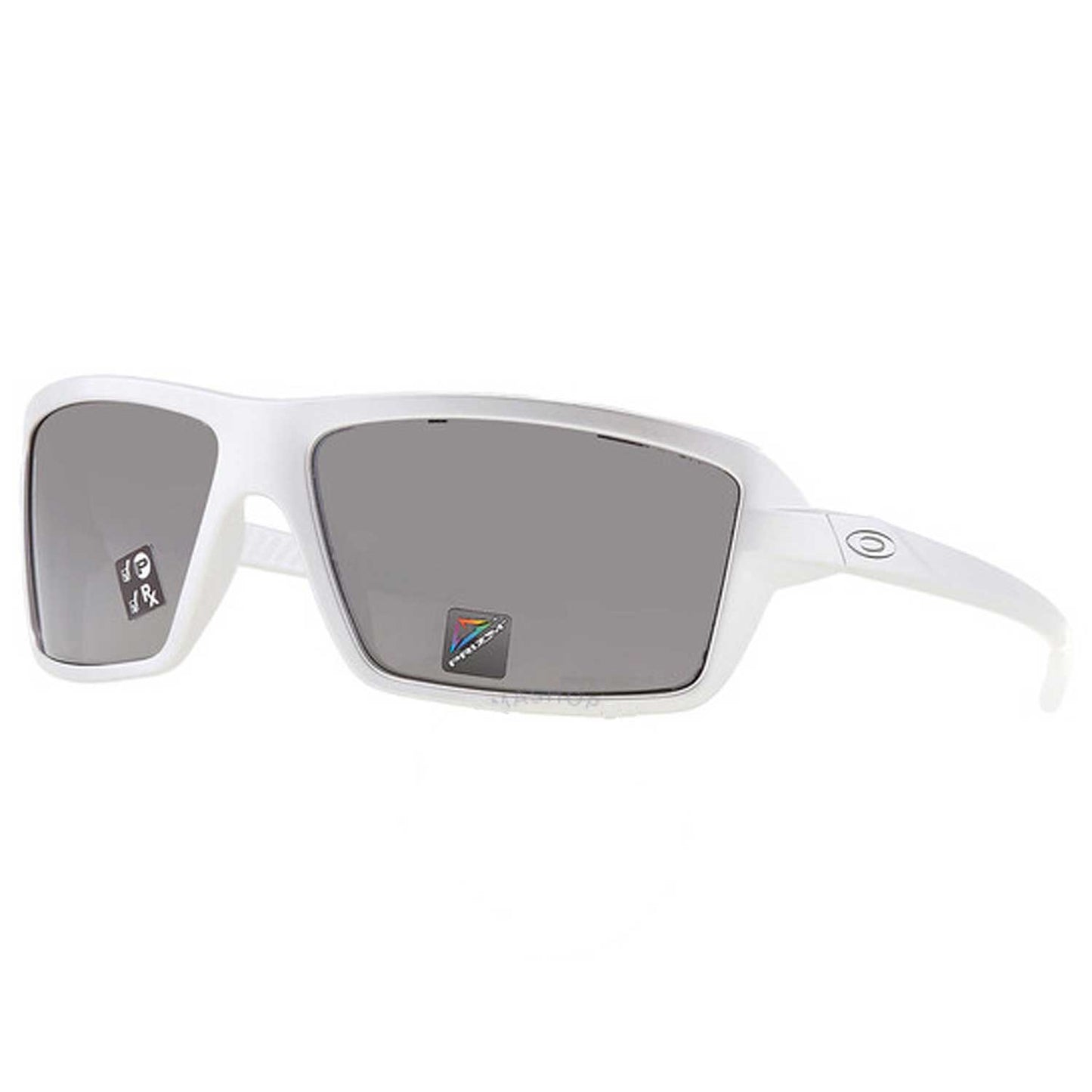 Oakley Cables Sunglasses - Matte White Frame w\ Prizm Black Polarized Lens