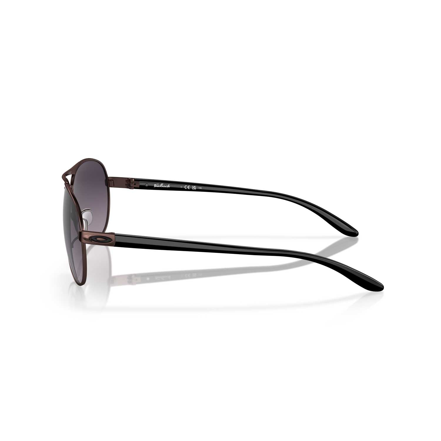 Oakley OO4079 Feedback Sunglasses - Satin Grenache - Prizm Black Gradient - BeachToBlvd