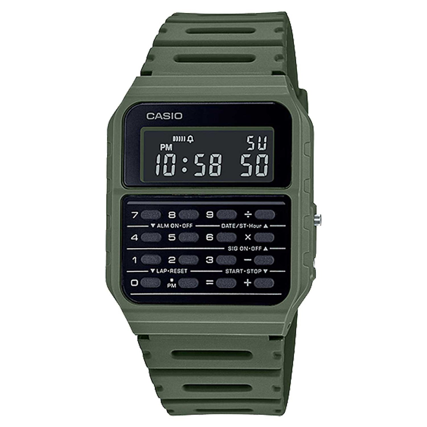 Casio Data Bank Digital Calculator Watch - Green - CA53WF-3B
