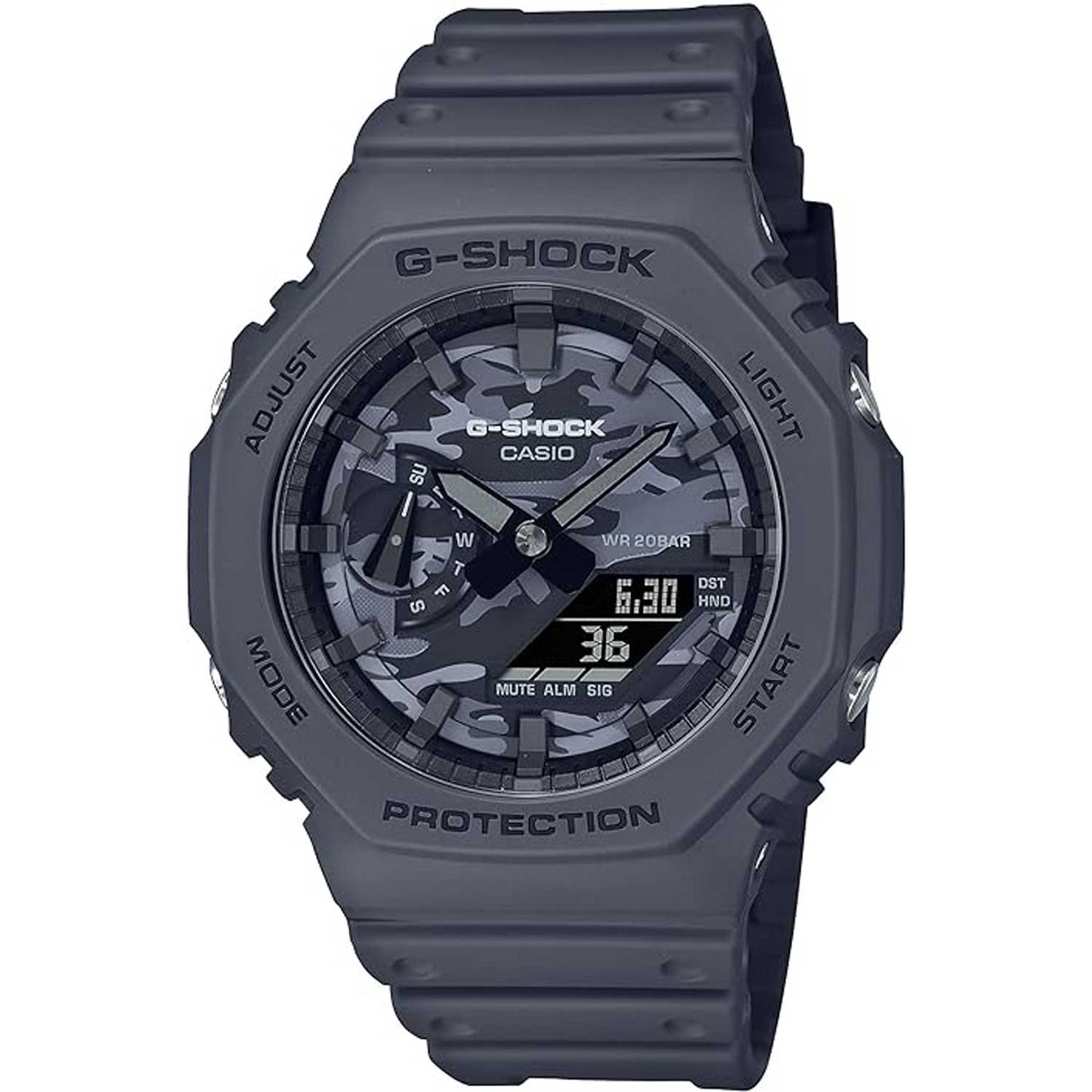 Casio G-Shock GA-2100 Series Analog\Digital Watch | Black\Camo | GA2100CA-8A