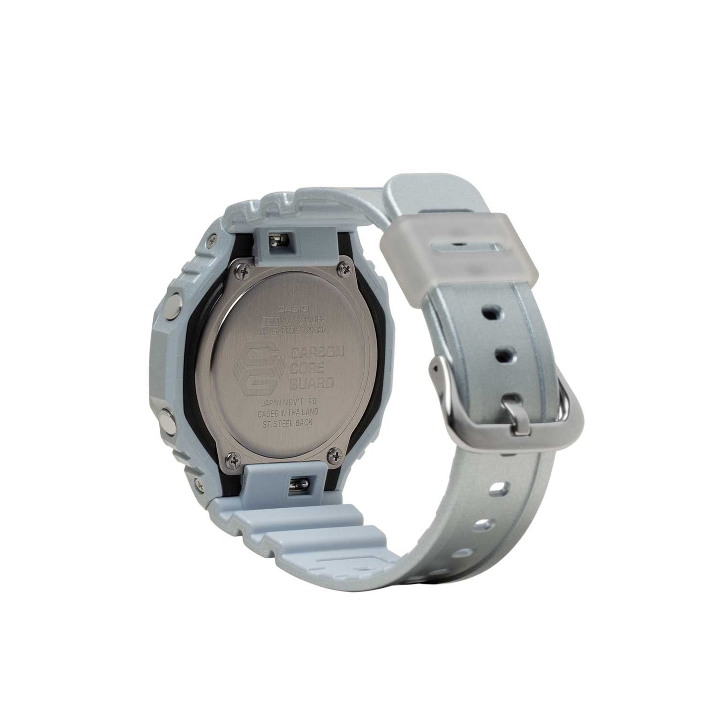 Casio G-Shock GA-2100 Series Analog\Digital Watch | Metallic Silver | GA2100FF-8A