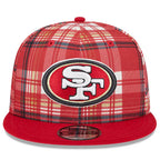 New Era San Francisco 49ers  2024 9FIFTY 950 Sideline Statement Plaid Snapback Hat