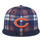 New Era Chicago Bears 2024 9FIFTY 950 Sideline Statement Plaid Snapback Hat