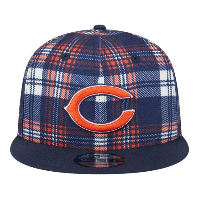 New Era Chicago Bears 2024 9FIFTY 950 Sideline Statement Plaid Snapback Hat