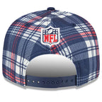 New Era New England Patriots 2024 9FIFTY 950 Sideline Statement Plaid Snapback Hat