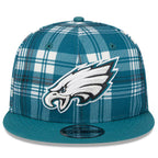 New Era Philadelphia Eagles 9FIFTY 950 Statement Sideline Plaid Snapback Hat