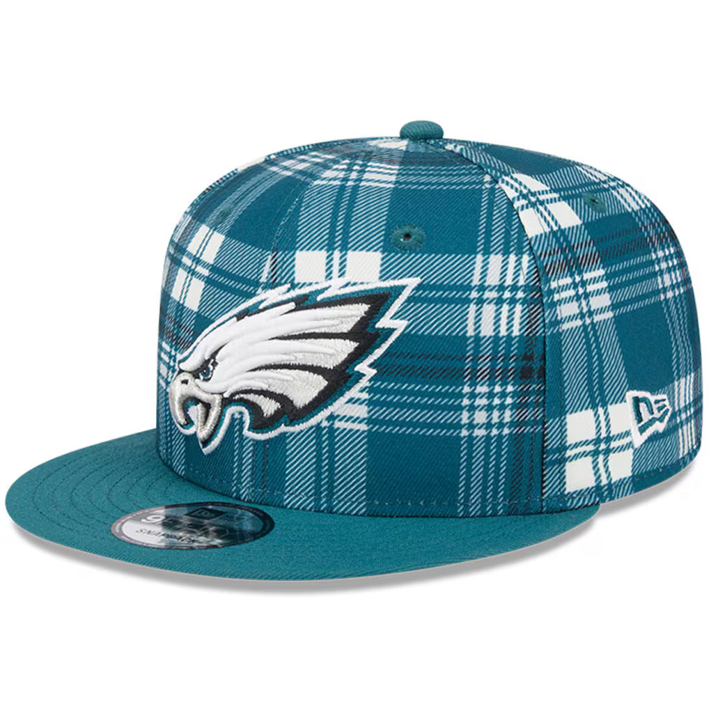 New Era Philadelphia Eagles 9FIFTY 950 Statement Sideline Plaid Snapback Hat