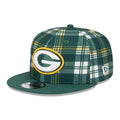 New Era Green Bay Packers 9FIFTY 950  Statement Sideline Plaid Snapback Hat