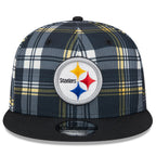 New Era Pittsburgh Steelers 9FIFTY 950 Sideline Statement Plaid Snapback Hat