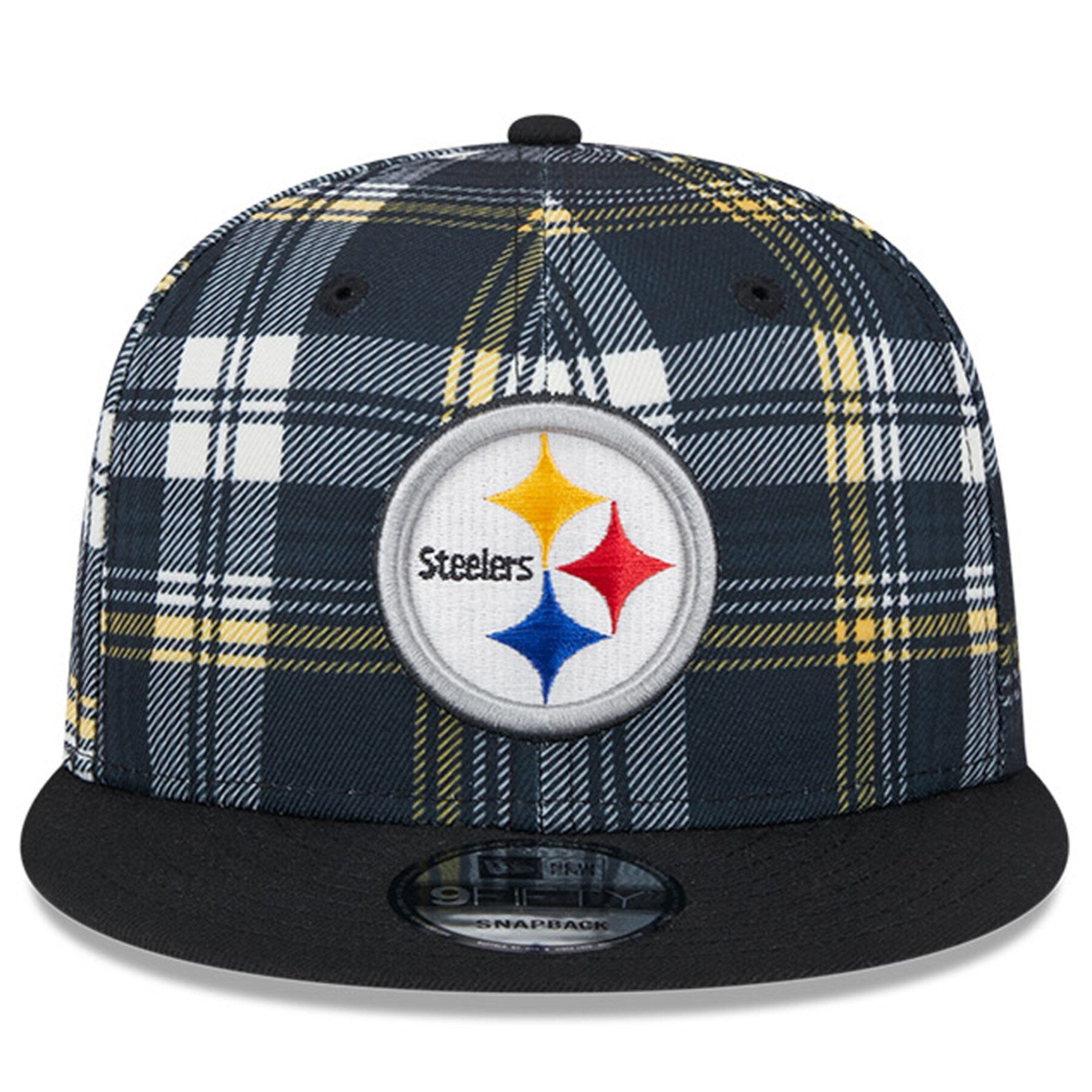 New Era Pittsburgh Steelers 9FIFTY 950 Sideline Statement Plaid Snapback Hat