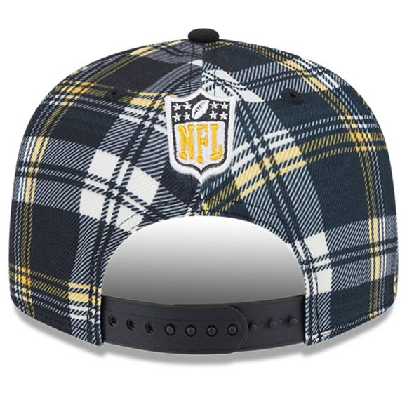 New Era Pittsburgh Steelers 9FIFTY 950 Sideline Statement Plaid Snapback Hat
