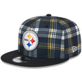 New Era Pittsburgh Steelers 9FIFTY 950 Sideline Statement Plaid Snapback Hat
