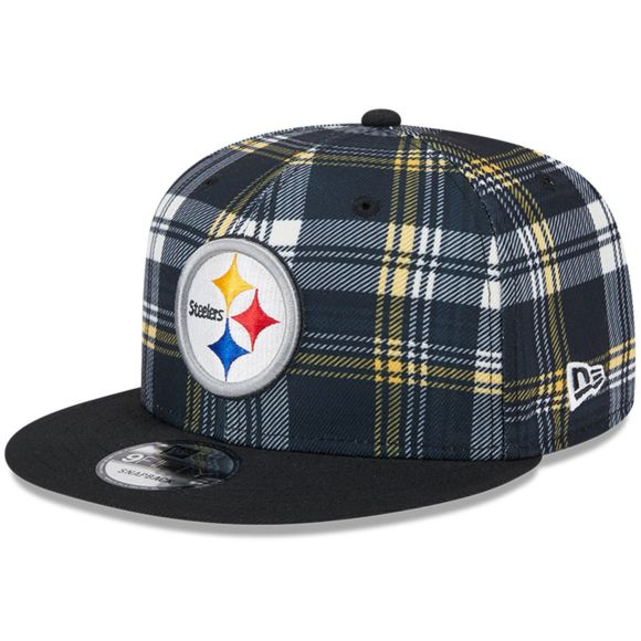 New Era Pittsburgh Steelers 9FIFTY 950 Sideline Statement Plaid Snapback Hat
