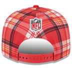 New Era Kansas City Chiefs 9FIFTY 950 Sideline Statement Plaid Snapback Hat