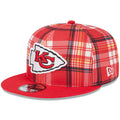 New Era Kansas City Chiefs 9FIFTY 950 Sideline Statement Plaid Snapback Hat