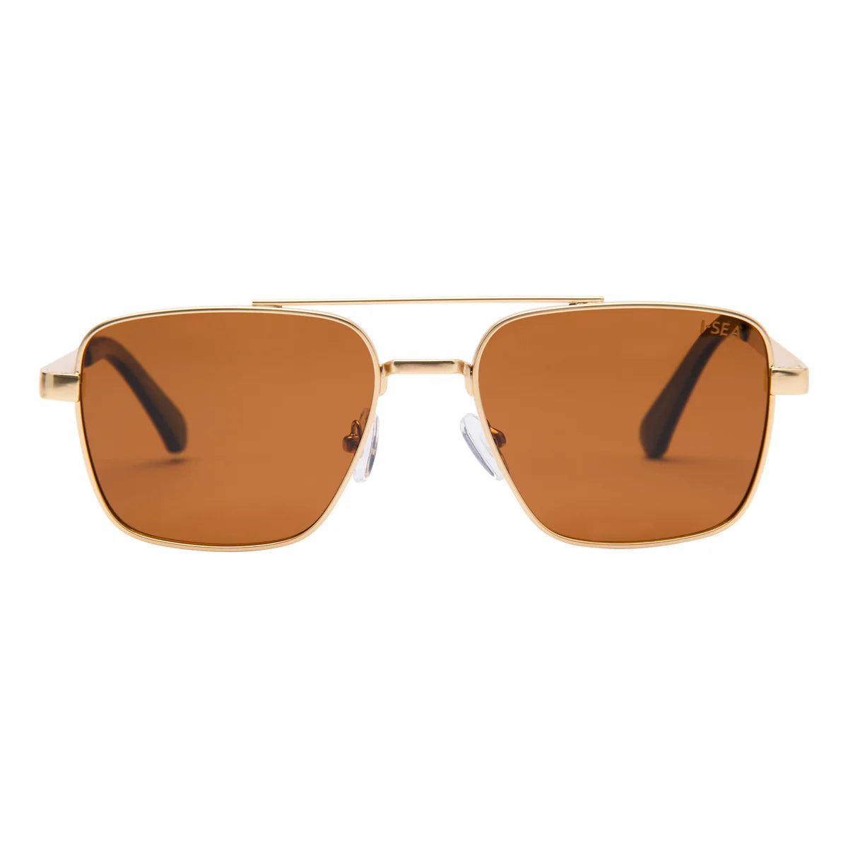 I-SEA Brooks Women's Polarized Sunglasses - Gold Frame/Brown Lens
