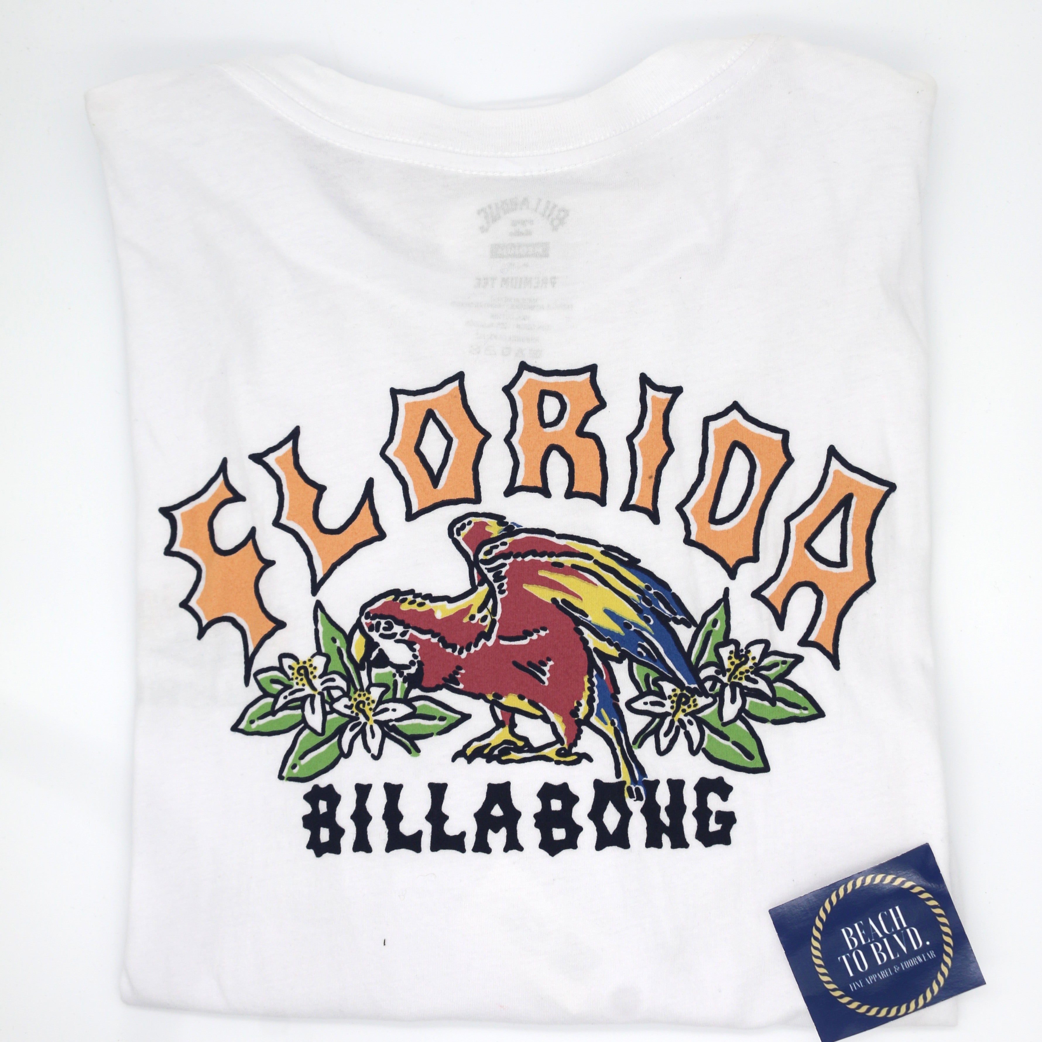 Billabong Men's Arch Florida Long Sleeve T-Shirt - White