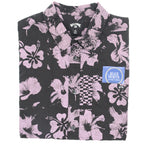 Billabong Men's Sundays Short Sleeve Button Up - Black/Purple