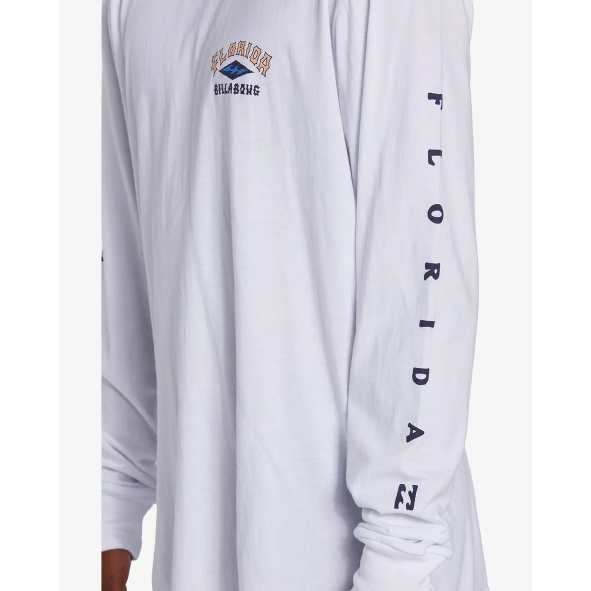 Billabong Men's Arch Florida Long Sleeve T-Shirt - White