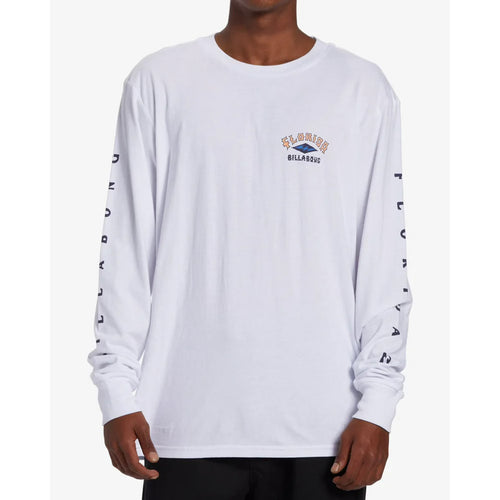 Billabong Men's Arch Florida Long Sleeve T-Shirt - White