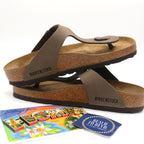 Birkenstock Gizeh Core Birko-Flor Sandals Mocca - BeachToBlvd