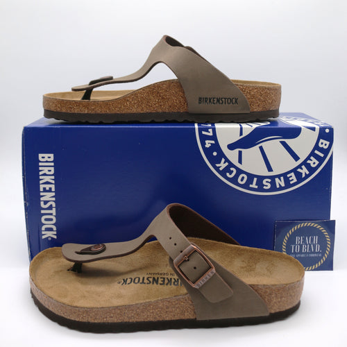 Birkenstock Gizeh Core Birko-Flor Sandals Mocca - BeachToBlvd