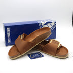 Birkenstock Madrid Big Buckle Oiled Leather Women's Sandals - Narrow Fit - BeachToBlvd