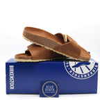 Birkenstock Madrid Big Buckle Oiled Leather Women's Sandals - Narrow Fit - BeachToBlvd